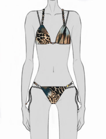 SEPIA Animal Print Bikini Bottoms